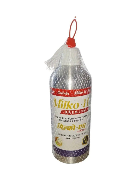 Milk Voice Milko H Premium Liquid Feed Concentrate ,Cow,Buffalo,Birds,Pig,Goat,Chicks,Chicken ,Animals Multivitamin E,A,B12,&D3 Liquid Feed Supplement, Improve Milk Prodction& Quality - Milk Voice Dairy Solutions 