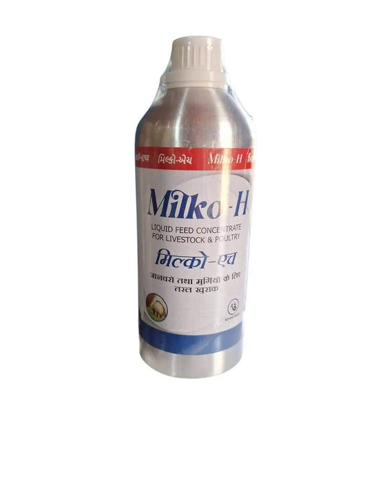 Milk Voice Milko H Premium Liquid Feed Concentrate ,Cow,Buffalo,Birds,Pig,Goat,Chicks,Chicken ,Animals Multivitamin E,A,B12,&D3 Liquid Feed Supplement, Improve Milk Prodction& Quality - Milk Voice Dairy Solutions 
