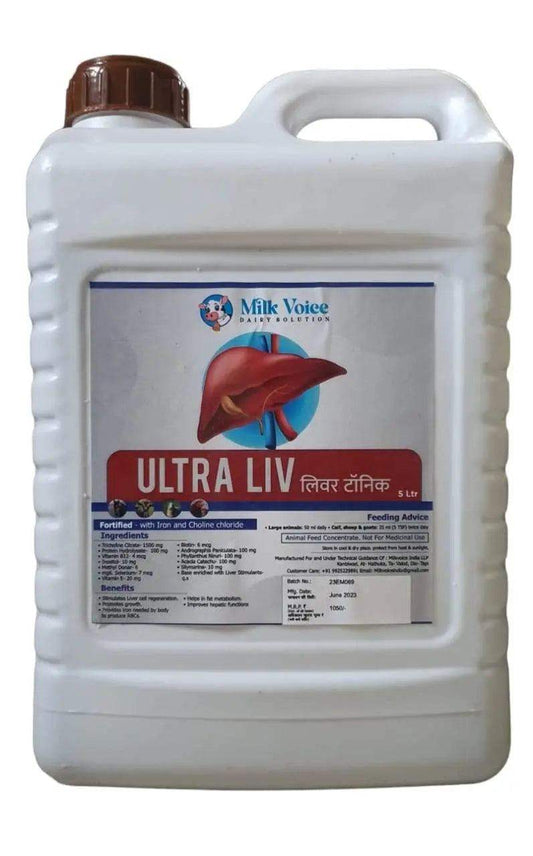 Ultra Liv Liver Tonic for Cattle by Milk Voice – Boosts Liver Regeneration, Improves Digestion, and Enhances Appetite in Dairy Animals