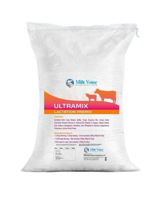 Ultramix Lactation Premix Plus – Omega-3 & 6 Enriched Feed Supplement for Dairy Cattle - Milk Voice Dairy Solutions 